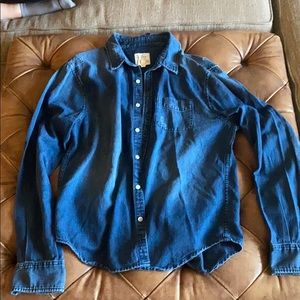 Joe’s Jeans distressed long sleeve button down